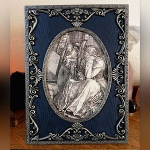 Vintage Pewter Frame with Dürer Art